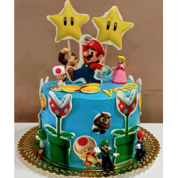 Tarta de Mario BROS Y SUS AMIGOS