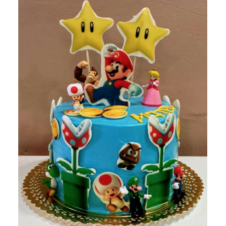 Tarta de Mario y sus amigos