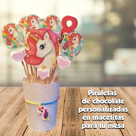 Macetita de piruletas personalizadas
